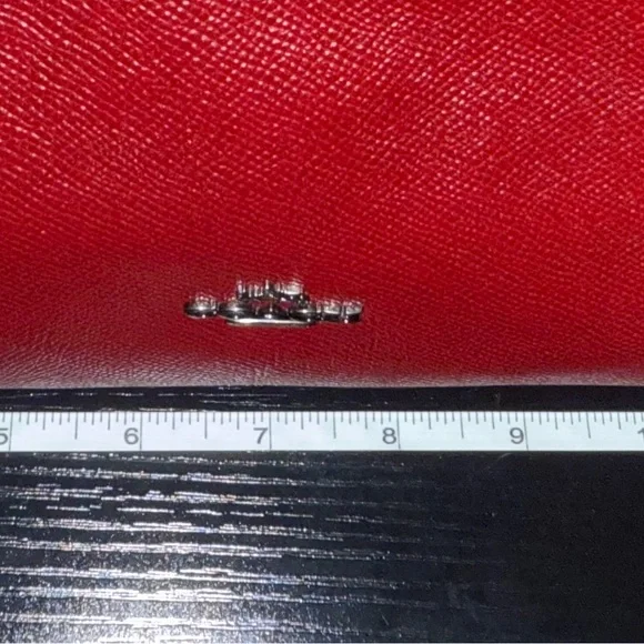 Coach Burgundy Leather Tote - Picture 10 of 12